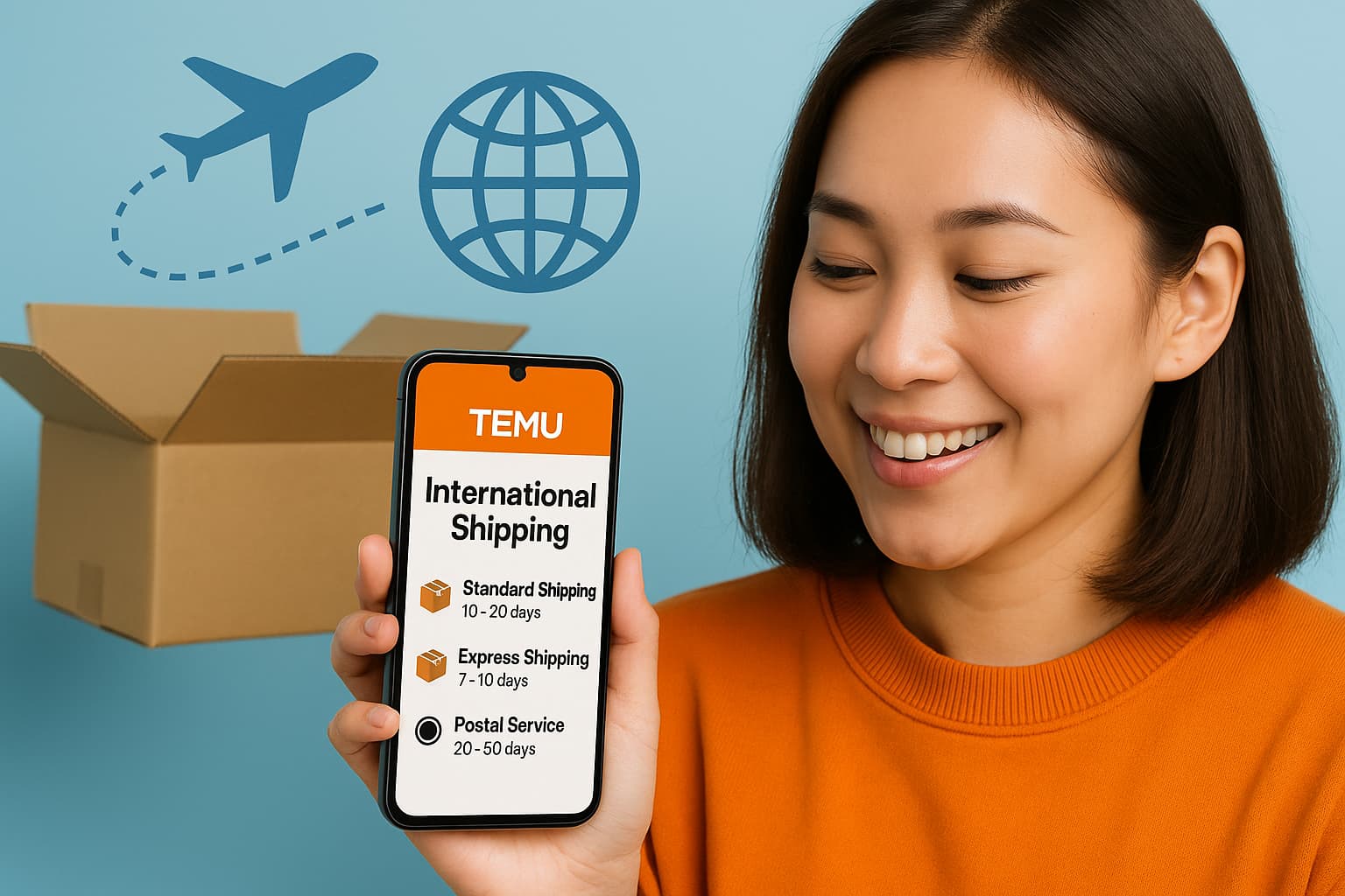 Guide complet sur les options de livraison internationale Temu